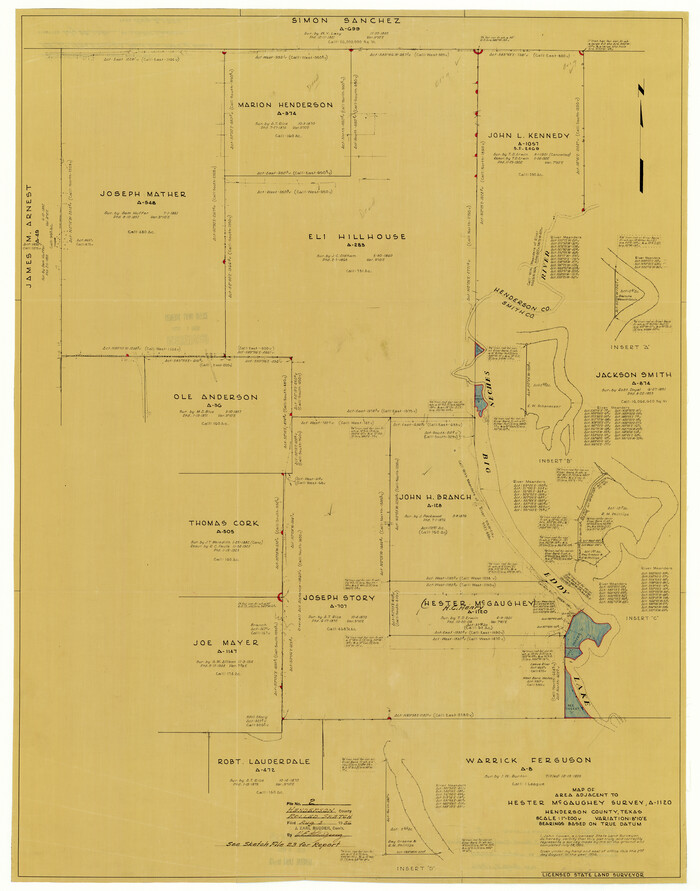 9160, Henderson County Rolled Sketch 2, General Map Collection