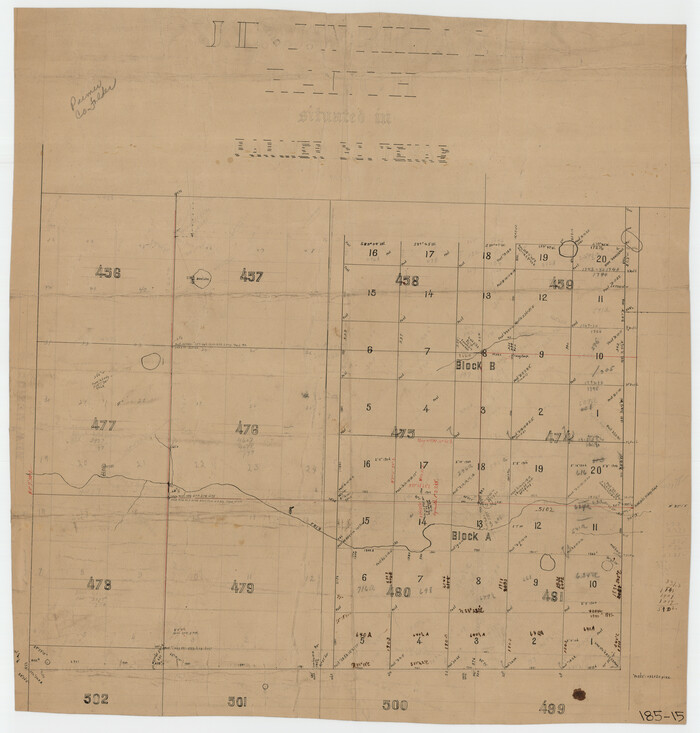 91607, J. E. and J. W. Rhea's Ranch situated in Parmer Co., Texas, Twichell Survey Records