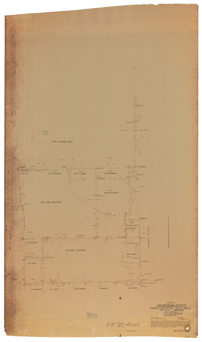 9162, Henderson County Rolled Sketch 4, General Map Collection
