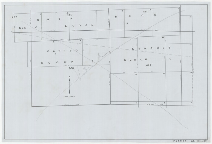 91638, Brazos River Conservation and Reclamation District Official Boundary Line Survey, Parmer County, Twichell Survey Records
