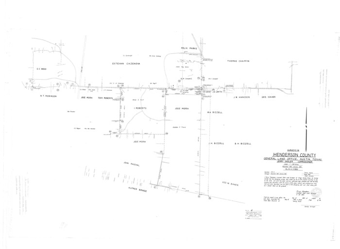 9164, Henderson County Rolled Sketch 8, General Map Collection
