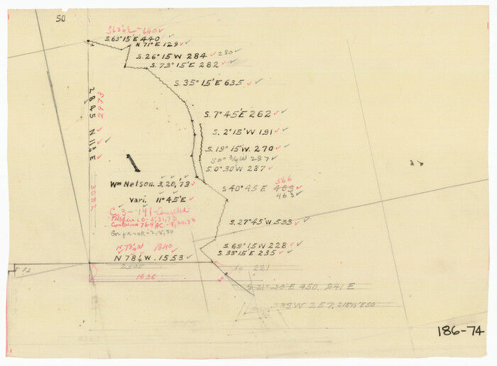91651, [Section 1, Block 12, H. & G. N. RR. Co.], Twichell Survey Records