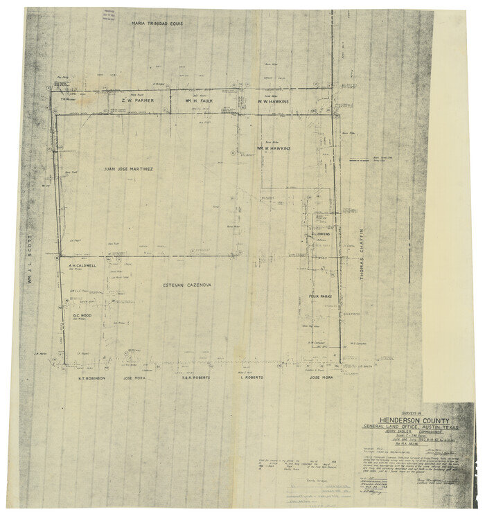 9166, Henderson County Rolled Sketch 10, General Map Collection

