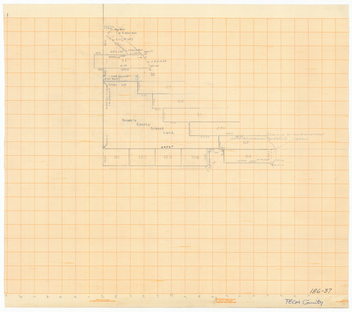 91666, [Sketch of Runnels County School Land and vicinity], Twichell Survey Records