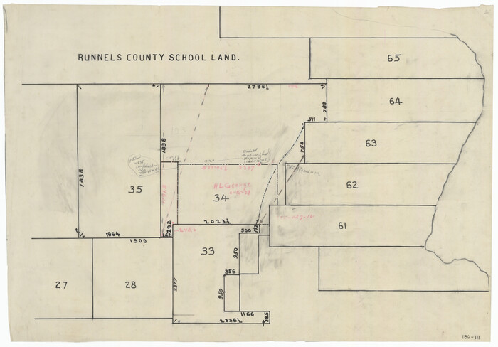 91678, [Sections 61-65, I. & G. N. Block 1 and part of Block 194], Twichell Survey Records