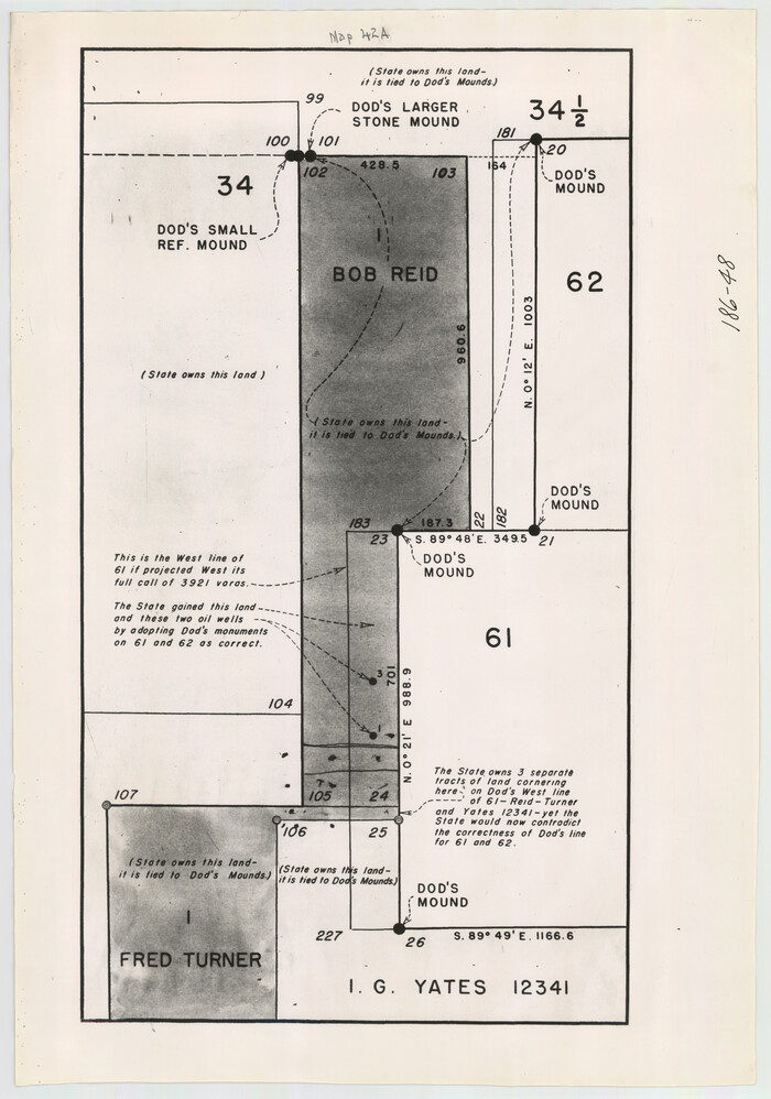 91693, [Sketch highlighting Bob Reid and Fred Turner surveys], Twichell Survey Records