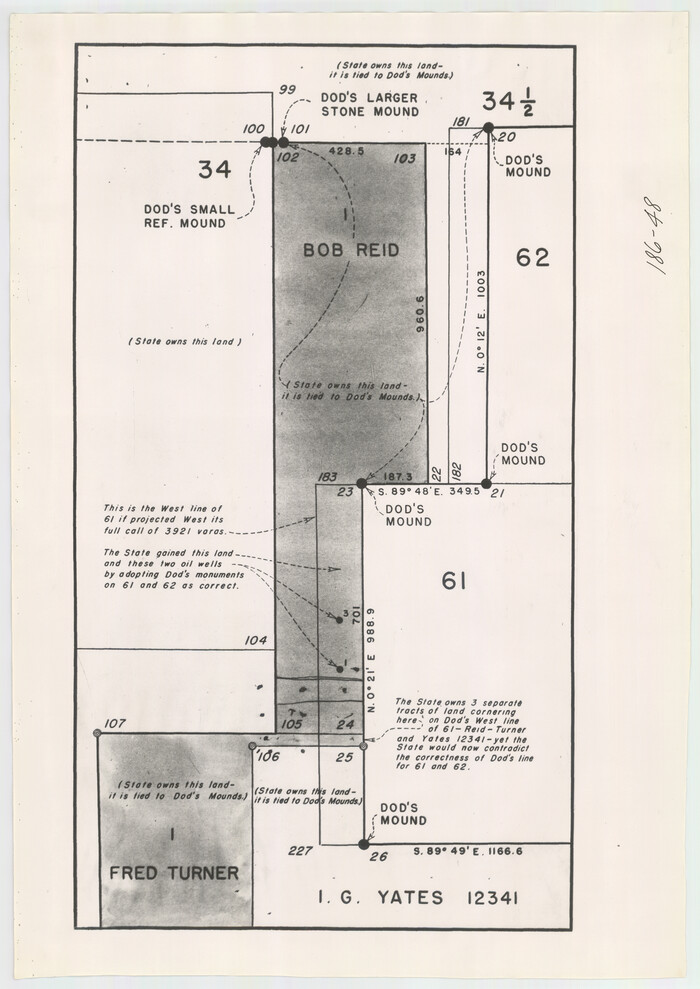 91694, [Sketch highlighting Bob Reid and Fred Turner surveys], Twichell Survey Records