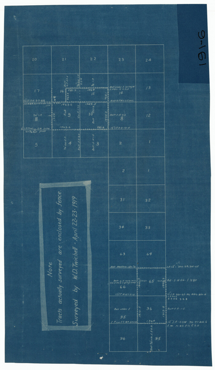 91703, [Sketch showing I. & G. N. Block 8], Twichell Survey Records