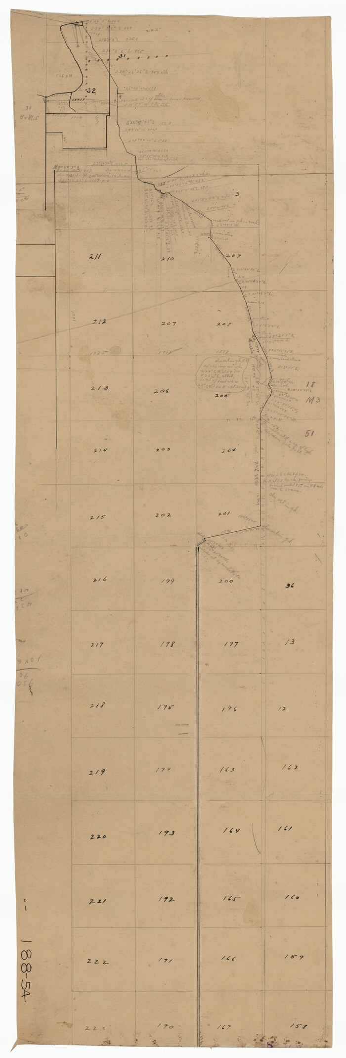 91708, [Sketch showing Block M-3], Twichell Survey Records