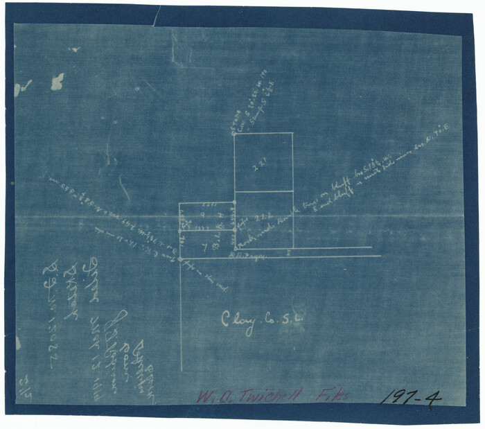 91714, [Sketch showing Block 42, Sections 221 and 222 and Block H, Sections 7 and 9], Twichell Survey Records