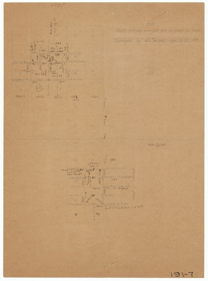 91715, [Sketch showing I. & G. N. Block 8], Twichell Survey Records