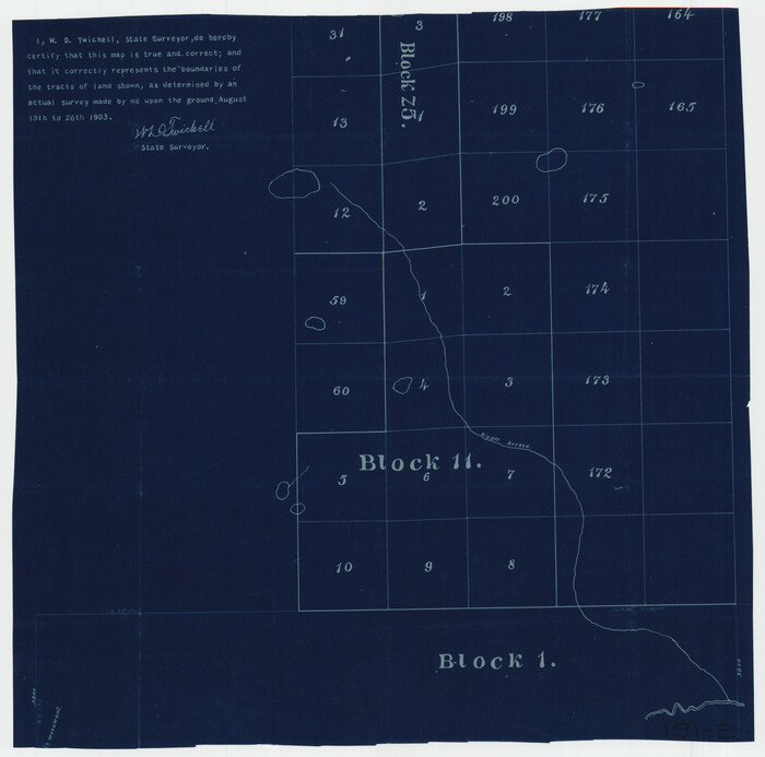 91716, [Blocks 11 and Z5], Twichell Survey Records