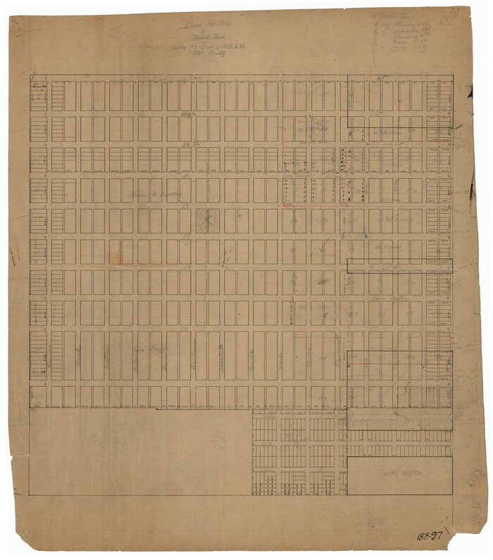 91739, Bivin's Addition to Amarillo, Texas, Survey 187, Block 2, A. B. & M., Potter County, Twichell Survey Records