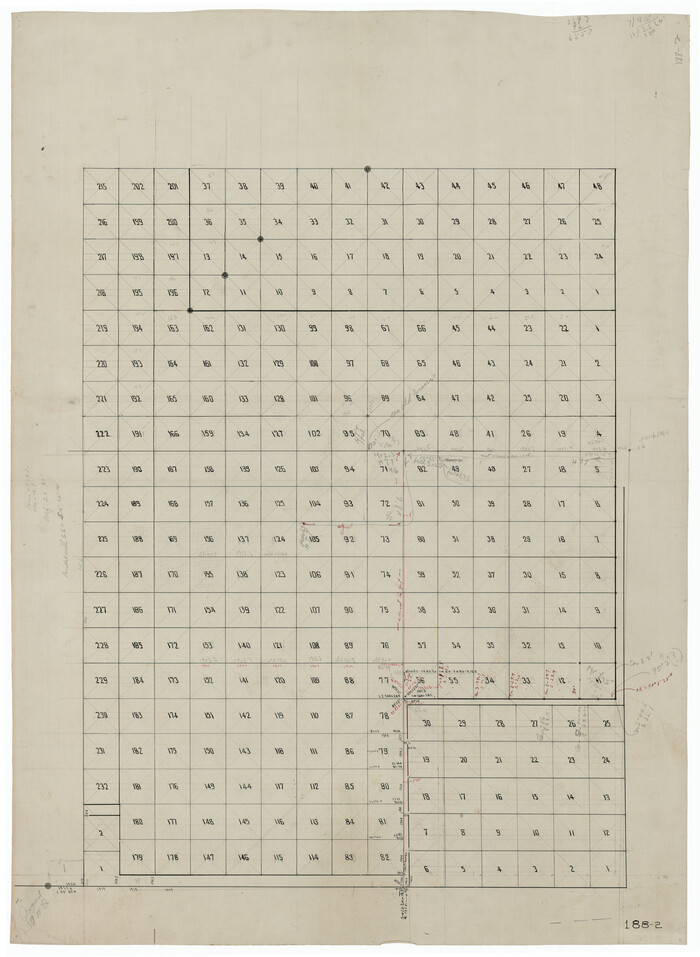 91743, [Sketch showing B. S. & F. Block 9], Twichell Survey Records