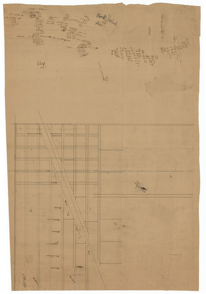 91746, [Sketch showing the southwest part of the Glidden and Sanborn Addition], Twichell Survey Records
