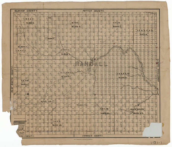 91756, [Sketch of Randall County], Twichell Survey Records
