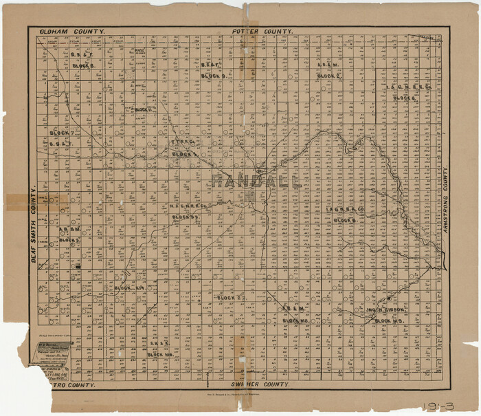 91757, [Sketch of Randall County], Twichell Survey Records