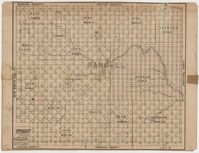 91758, Land Owned by the Cedar Valley Land and Cattle Co. are M.K.O., Twichell Survey Records