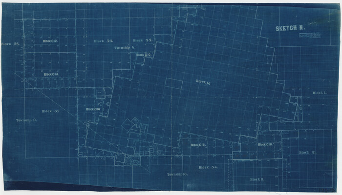 91772, [Sketch N, showing Blocks C-10, C-14 through C-16], Twichell Survey Records