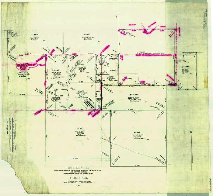 9179, Hood County Rolled Sketch 3, General Map Collection