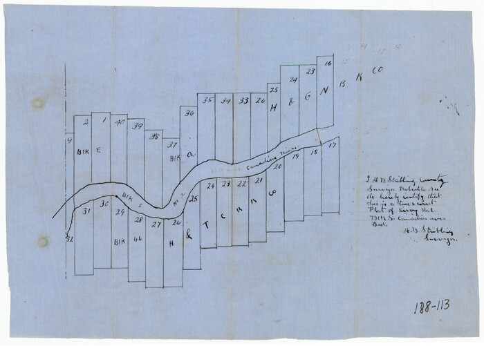 91797, [H. & T. C. Blocks 46 and A along Canadian River], Twichell Survey Records