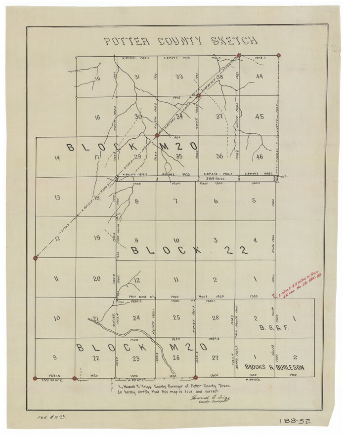 91808, Potter County Sketch, Twichell Survey Records