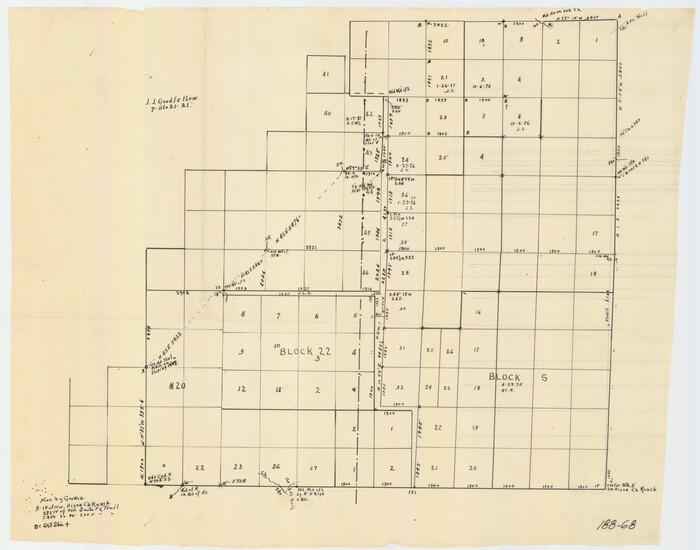 91825, [Parts of Blocks M-20, 22 and S], Twichell Survey Records