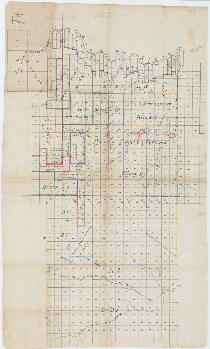 91828, [West Half of Potter County, South of River and West Half of Randall County], Twichell Survey Records