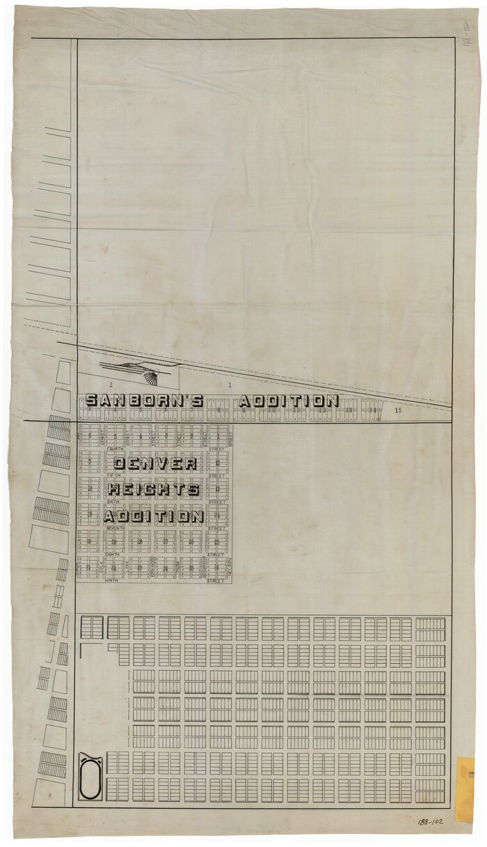 91829, [Map showing Sanborn's Addition and Denver Heights Addition], Twichell Survey Records