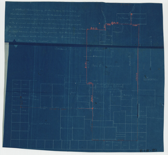 91886, [Sketch around Falls County School Land and surveys to South], Twichell Survey Records
