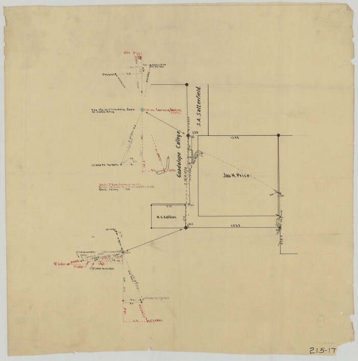 91915, [Southeast part of County near Jas. H. Price Survey], Twichell Survey Records