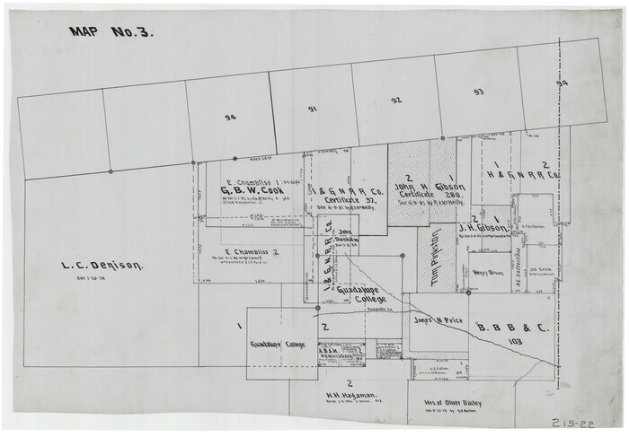 91926, Map No. 3, Twichell Survey Records