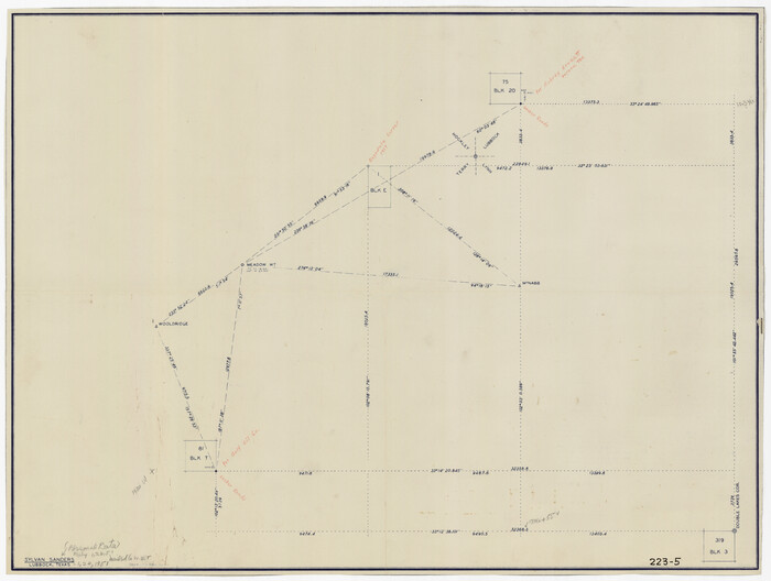 91938, [Sketch showing Connecting Lines], Twichell Survey Records
