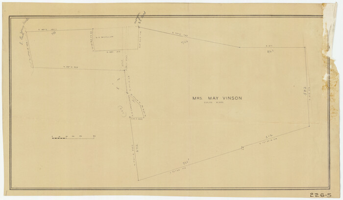 91943, [Mrs. May Vinson Survey], Twichell Survey Records