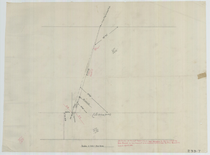 91945, Working Sketch in Pecos Co. [now Val Verde and Terrell Counties] / [Connecting Lines], Twichell Survey Records