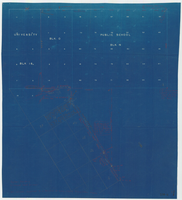 91951, [Area south of University Block 16, Block O and PSL Block N], Twichell Survey Records
