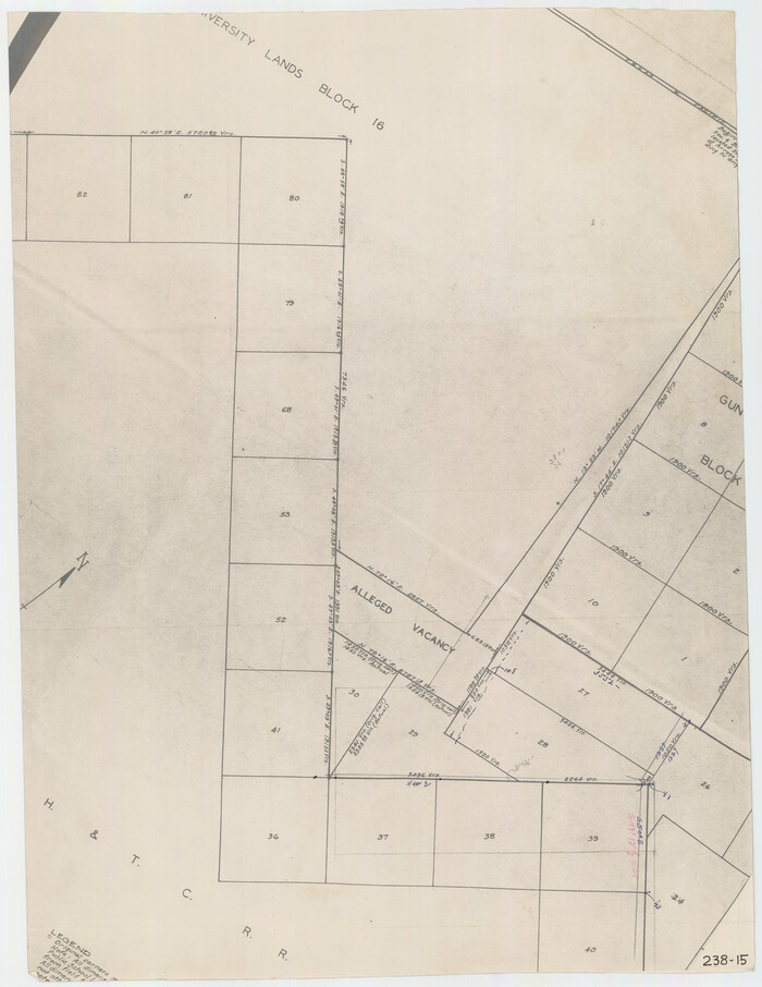 91953, [Portion of sketch showing alleged vacancy], Twichell Survey Records