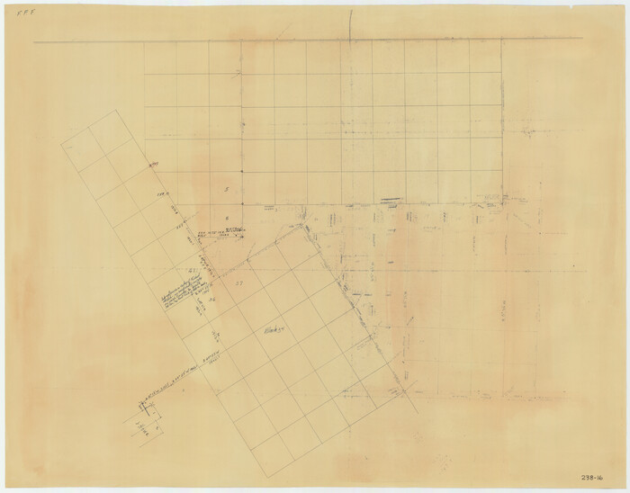 91954, [Sketch around H. & T. C. Block 34 and PSL Block B19], Twichell Survey Records