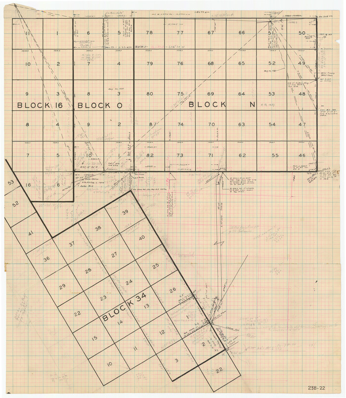 91958, [Blocks 16, O, N, B19 and 34], Twichell Survey Records