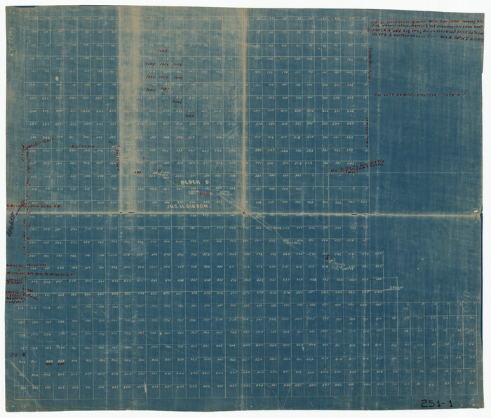91975, Working Sketch in Eastland, Stephens, and Palo Pinto Cos., Twichell Survey Records