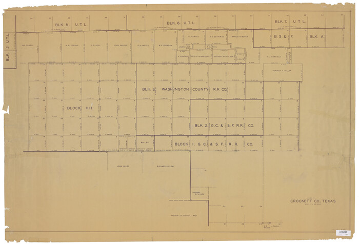 9199, Crockett County Rolled Sketch 46A, General Map Collection