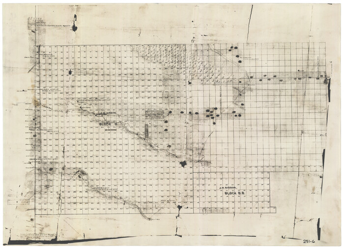 92000, [Map showing J. H. Gibson Blocks D and DD], Twichell Survey Records