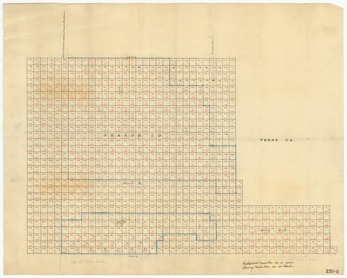 92004, [Blocks D and DD, Yoakum County], Twichell Survey Records