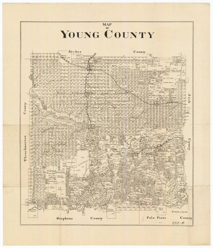 92023, Map of Young County, Twichell Survey Records