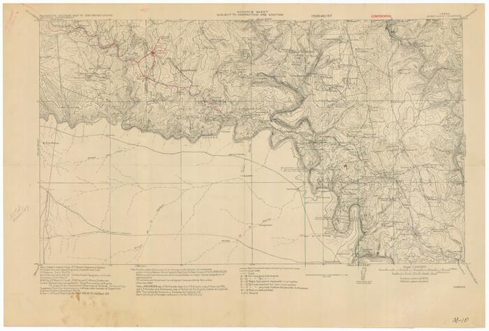 92062, Progressive Military Map of the United States, Southern Department, Sheet 403N, Comstock, Twichell Survey Records