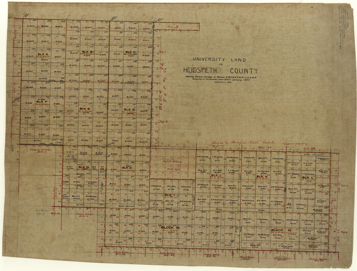 9210, Hudspeth County Rolled Sketch 30, General Map Collection