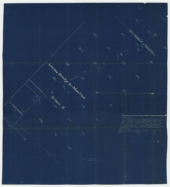 92120, [Adams Beaty & Moulton Block 2] / Map of Heller's Addition to Canyon City, Twichell Survey Records