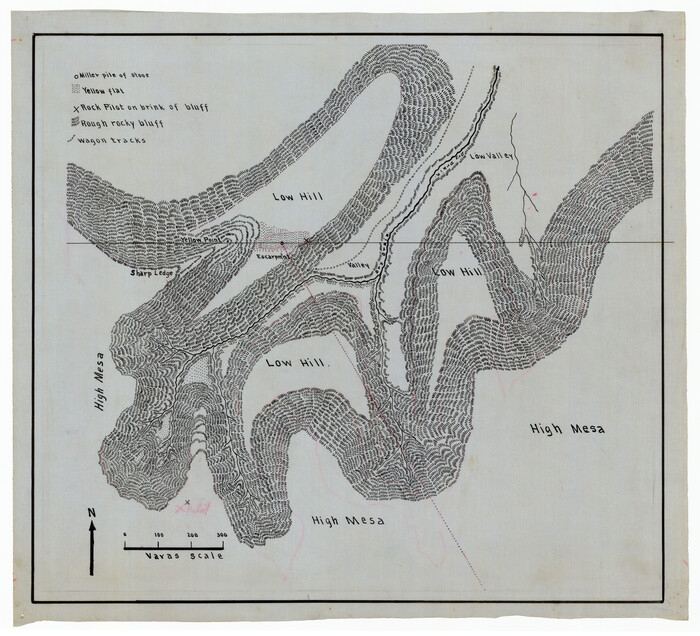 92137, [Sketch showing topography in vicinity of Yellow Point], Twichell Survey Records
