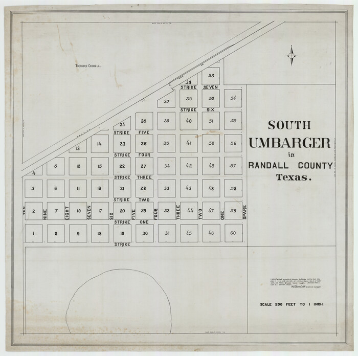 92153, South Umbarger in Randall County, Texas, Twichell Survey Records