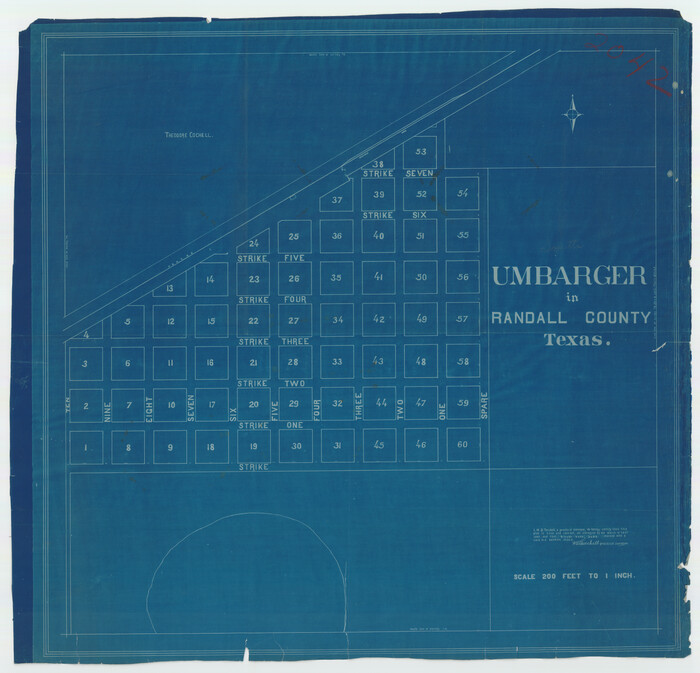92158, Umbarger in Randall County, Texas, Twichell Survey Records